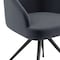 Martha Stewart Sora Upholstered Stationary Office Chair in Gray/Oil Rubbed Bronze CH-222119-GY-BK-MS - alternate 10
